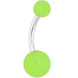 Neon Green GLOW in the DARK Belly Button Ring