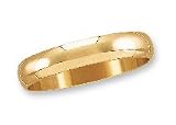 Men's 14kt. Yellow Gold, 4mm Plain Wedding Band
