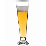 Bormioli Rocco Amadeus 13 Ounce Palladio Footed Beer Flute, Set of 4 by Bormioli Rocco