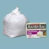 WBIHAB6W130 Handi-Bag Super Value Pks, Reg. Grade, 8 Gal, White, 130 Bag/Box