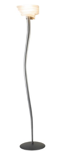 Eurofase FR-1VIO-34 Viola 1-Light Floor Lamp, Silver/Frost