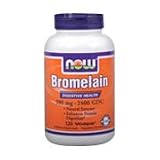 BROMELAIN 2400GDU/500mg - 120 VCAPS., (Now Food)
