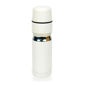 Robust White Stainless Steel Vacuum Insulated Flask