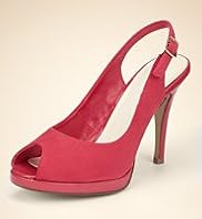 Limited Collection Peep Toe Platform Slingback Shoes