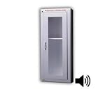 IMAGE OF Tall AED Wall Cabinet Stainless Steel with Alarm