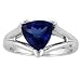 14k White Gold Tanzanite Solitare Ring 2.00 TCW