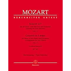 Konzert F-Dur KV 242 - 2 Klav Orch. Klavier, Orchester
