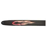 Perri s 2-1/2 Leather Embossed Guitar Strap, Flame