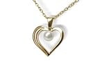 Pearl Heart Japanese Akoya Cultured Pearl Pendant