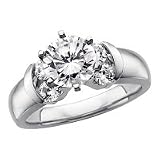 14kt. White Gold, 2 ct. tw. Diamond Unity Ring (Size 5.5)