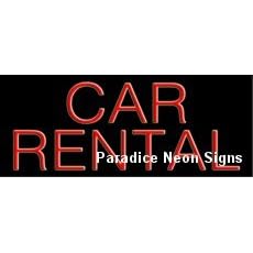 Car Rental Neon Sign 13 x 32
