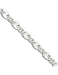 Sterling Silver Fancy Anchor Link Bracelet QG687-8.25"