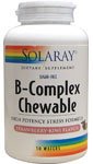 Solaray - B-Complex Chewable Straw/Kiwi, 50 wafers