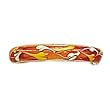 Sterling Silver Orange Enamel Toe Ring