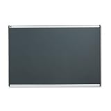 Prestige Bulletin Board, Diamond Mesh Fabric, 72 x 48, Gray/Aluminum Frame