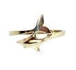 Genuine 10 KT Yellow Gold Dolphin Slim Band 10K Ring Size 5