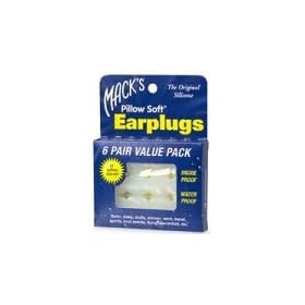 Macks Pillow Soft Silicone Earplugs, Value Pack, 6 pr