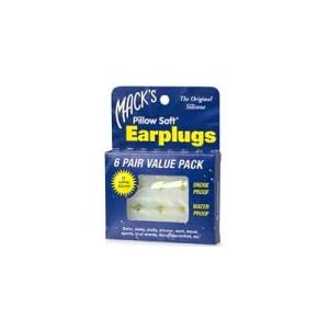Mack Pillow Soft Silicone Earplugs Value Pack 6 pr