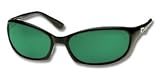 Costa Del Mar Harpoon Sunglasses - Black Frame - Green - Mirror Glass