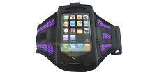 iPhone 5 Armband Case Holder (Purple) with Built-in Screen Protector for running, jogging, walking, exercise
