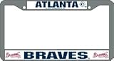 Atlanta Braves Chrome License Plate Frame