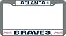 Atlanta Braves Chrome License Plate Frame
