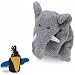 Elephant with Raven Hand Puppet