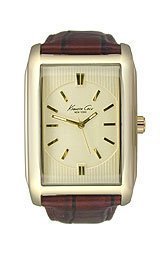 Kenneth Cole New York Croco Leather Champagne Dial Men watch #KC1808