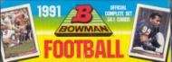 1991 Bowman Football Cards Unopened Factory Set (561 cards) - Includes NFL superstars Emmitt Smith, Troy Aikman, Joe Montana, Barry Sanders, John Elway, Dan Marino, Bo Jackson, Jerry Rice, and more!!