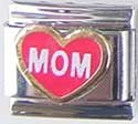 Clearly Charming Mom in Red Heart Italian Charm
