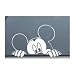Mickey Mouse Disney Peeking Looking Car Window Decal Sticker -SM0008- 4"L x 6"W