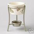 Pfaltzgraff Naturewood Butter Warmer & Stand