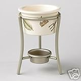 Pfaltzgraff Naturewood Butter Warmer & Stand