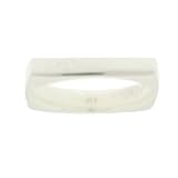 New Ladies Solid Sterling Silver Ring -Square Ring
