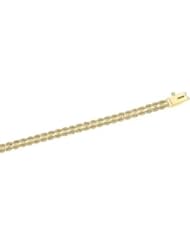 Clevereves 14K Yellow Gold 7 Inch Solid Double Rope Bracelet