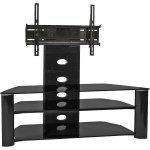 New 55 Inch 3-Shelf Flat Panel Hdtv Stand Built-In Mount Convenient Rear Wire Management by Tech Craft