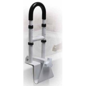 Drive Adjustable Clamp-On Tub Rail - Safety Grab Bar