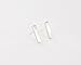 Simple Chic Gold and Silver Bar Earrings Fashion Jewelry