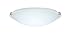 Besa Lighting 968207-HAL-PN 1X150W T5 Trio 12 Ceiling Flush Mount Light Fixture with White Glass, Polished Nickel Finish