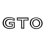 1968-73 GTO Fender Quarter Deck Lid Decal - BLACK by Phoenix Graphix