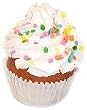 Coconut Cupcake 3 Pack Fake Food