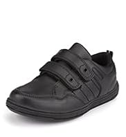 Coated Leather Cupsole Riptape Shoes
