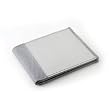 Stewart Stand Stainless Steel Bi Fold Straight Card Slots Wallet with Silver Tech Edge