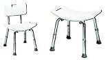 Shower Safety Bench W/Back - Assembled