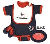 NFL Infant Clothing - Houston Texans Bib and Bootie Set by Reebok