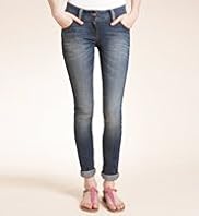 Angel Roll Up Skinny Denim Jeans