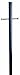 Design House 501817 80-Inch Lamp Post, Black