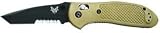 Benchmade Pardue Design Axis Griptilian Tanto Knife with BK1 Coating (Sand-Colored Handle)