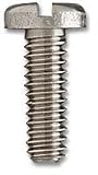 Titanium Machine Screw, Binding Head, Slotted Drive, #000-120, 3/16" Length (Pack of 1)