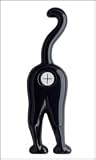from The Present Store Novelty Kitchen Towel or Cloth Holder - Black Cat End Model Cat End